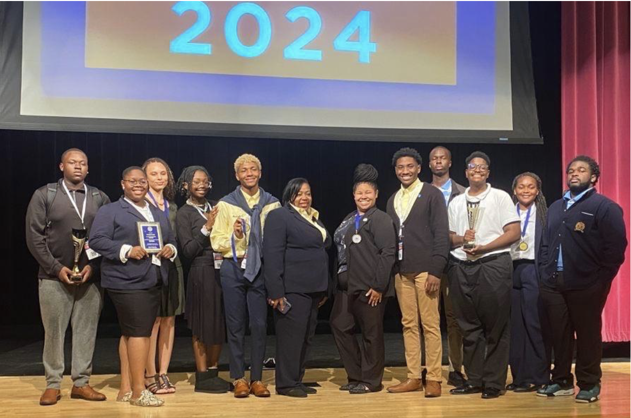 Pictured from Left to right: Kelvin Powell (Jr.), Caleigh Lester (Sr), Cire Portegeis (So.), Toni Green (Fr), Isaiah Clay (Sr.), Deadra Mackie (Interim Dean), Mya Bateman (So.), Curtis Williams (So.), Akajiugo Amucheazi (Sr.), Jefferey Floyd (So.), Layla Evans (Fr.), 
and Knykolas Ross (Jr.)